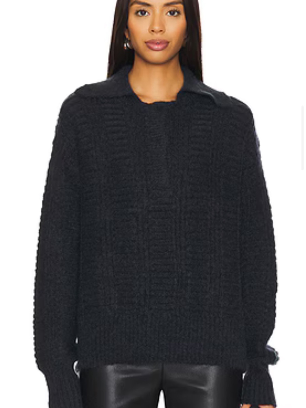 Knitted Polo Sweater in
Vulcan
REMAIN